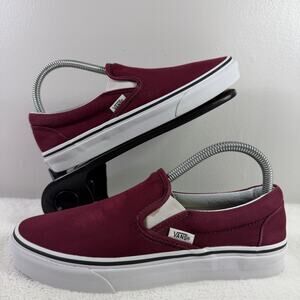 Vans SK8 Maroon Perforated Slip-On Shoes Men’s 6.5 / Women’s 8